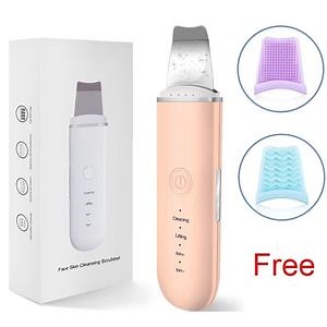 [Hot Item] Electric Ultrasonic Peeling Spatulas Facial Dead Skin Scrubber Portable Wireless Face Cleaner Skin Scrubber