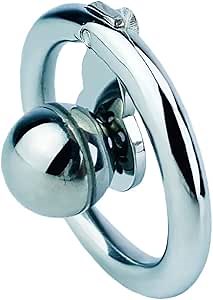 New Inverted Male Chastity Cage Stainless Steel Negative Penis cage Steel Ball (Base Ring 50mm, FK-110)