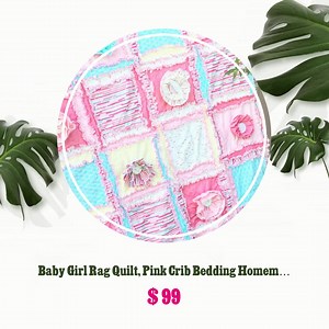 Wrap your little princess in love and comfort with our handmade Baby Girl Rag Quilt 💕 Perfect for creating a beautiful and cozy nursery with its pink floral design 🌸 Available now for only $99.00! #babygirlquilt #homemadebedding #floralcribbedding #pinknursery #handmadequilts #cuteandcozy #nurserydecor #babyshowergift #babygirlgift #affordable Shop Now https://www.etsy.com/listing/1455480554/baby-girl-rag-quilt-pink-crib-bedding | A Vision to Remember