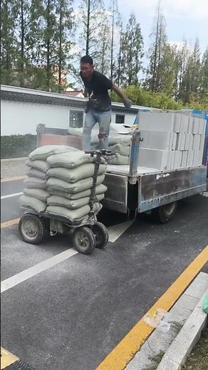 japanese people took cement on bicycle #shortsvideo