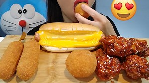 Hello Friends, Welcome back to my video! Asmr Eating Cheesy Hot Dog, Spicy Fried Chicken, Corn Dog & Cheese Balls 먹방 Real Sounds|| #HungryASMR If you like my videos, Please don't forget to FOLLOW my PAGE | Thanks to FACEBOOK! #asmr #mukbang #asmrmukbang #mukbangasmr #foodporn #foodie #asmreatingsounds #massiveeating #massivefeast #massivemukbang #asmreatingshow #asmrsounds #asmrfood #asmrvideo #notalkingasmr #asmreating #eatingsounds #asmrcommunity #makan #asmrindonesia #asmrindia #asmrvietn