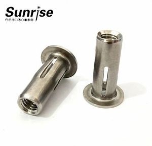 [Hot Item] 프리 벌브드 스플릿 리벳 너트 원형 슬롯 잭 너트 스테인리스 스틸