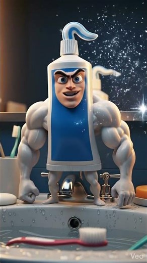 “When Soap Gets Angry & Toothpaste Goes Cheeky! Must Watch! 😂🔥” #BathroomBattle #AngrySoap