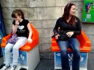 Vibrating seats at broadway at the beach