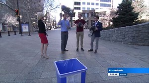 Viral star, BYU student lands backward trick shot without looking on 'The Refresh'