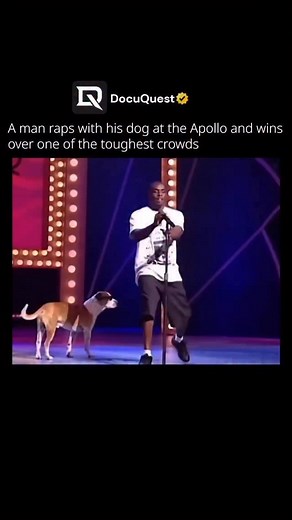 #repost de pe docuquest_official The Apollo Theater is known for having one of the most unforgiving audiences in the world, where even talented performers often get booed off stage. But in 1995, a hip hop duo from Jersey City, Doc and Threat, did something unforgettable. Doc took the mic while his pitbull, Threat, joined in with slick dance moves and playful barks that synced perfectly with the beat. Together, they performed a rap dedicated to “man’s best friend,” and within moments, the crowd w
