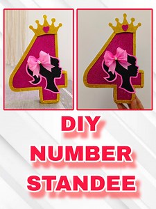 113K views · 608 reactions | DIY Number standee | Barbie #birthdaypartyideas #diyideas #diy #numberstandee #barbie | DIY IDEAS | Facebook