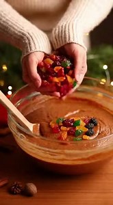 Quick Recipe: Classic Holiday Fruitcake with Brandy Glaze 🎄 Dense, moist, and richly spiced, soaked in brandy for a festive, traditional treat that keeps getting better with time. Ingredients 🍇 Fruit & Nut Mix 1 ½ cups (225g) mixed dried fruit (raisins, currants, chopped apricots, candied citrus peel) 1 cup (150g) candied cherries (red & green), halved 1 cup (120g) chopped walnuts or pecans ½ cup (120ml) brandy or rum, plus extra for soaking 🍰 Cake Batter 1 cup (225g) unsalted butter, softene