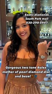 1.8K views · 11 reactions | Gorgeous Rolex watch Diamond dial and bezel with one of the big selection of Rolex watches in the city you will find the one you’re looking for‼️ make sure you stop by and get yours today #rolex #watch #gold #diamonds #best #fyp #viral #viralvideos #sanantonio #texas | Exotic Diamonds | Facebook