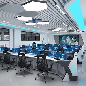 [Hot Item] Computer Furniture, Intelligent Monitoring Command Center Desk, Control Room Console