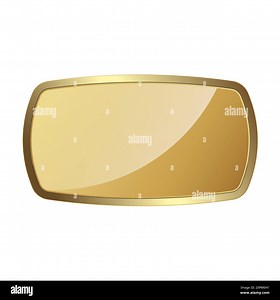 Gold shape button on white background luxury gold icon isolated white. Vector illustration. Gold shape symbol, premium button on white background, vec Stock Vector Image & Art - Alamy