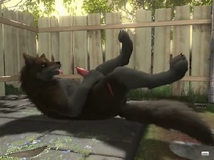 Vidéo sexe animal en 3D avec un chien loup enculée par un extra terrestre