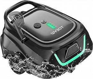 WYBOT A1 Poolroboter Akku mit Dual-Filtersystem - 120 Min Ultra-Leise Reinigung für 100㎡ Pools | Energiesparsystem & Kabelloser Poolsauger Akku,Mattes Schwarz Grün