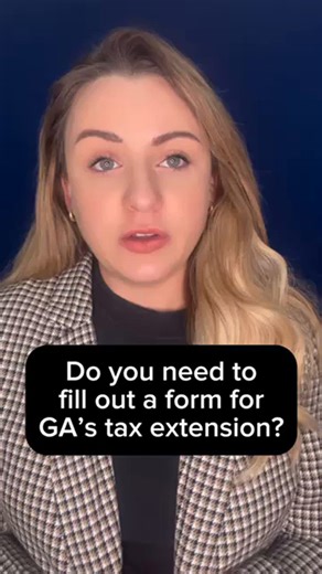 Do you need to fill out a form for Georgia’s tax extension?