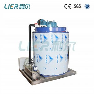 [Hot Item] 1.5t Stainless Steel Flake Ice Machine Drum Ice Maker Plant Evaporator