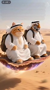 Orange Cat's Magic Lamp #orangecat #aivideo #funnyvideo #catlovers #aicat 🐈 | Orange.Cat.Story