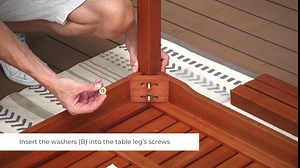 Vifah V1297 Renaissance Outdoor Hand-Scraped Hardwood Rectangular Table