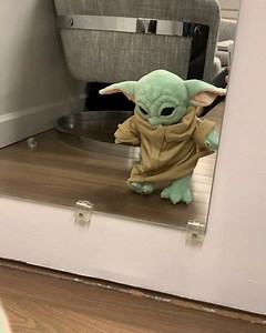The Child AKA Baby Yoda getting ready before the his big appearance! Go to StarWars.com for more info! #BabyYoda #Starwars #Mandalorian @themandalorian @starwars | Live with Kelly and Mark