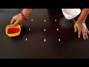 வெள்ளிக்கிழமை வாசலை அலங்கரிக்க 3*3 புள்ளியில் அழகான கோலங்கள்🌸Aduppadi