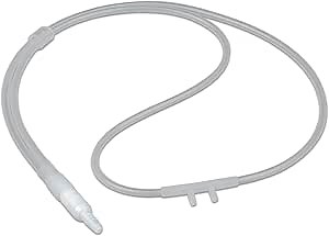 Super-Soft Nasal Cannula - Gentle on Nose, Cheeks and Ears - 1-Count - 0 FT - Adult-Size - Lightweight, Over-The-Ear Design