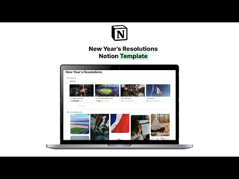 Plan Your Year in Notion | Ultimate New Year’s Resolutions Template 🎯