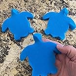 Hot Tub Scum Absorber, 16PCS Pool Oil Absorbing Sponge, Blue Pool Sponge Oil Absorber, Hot Tub Accessories Oil Absorbing Sponges for Pools Turtle Pool Scum Absorber for Spa Bathtub Swimming Pool