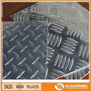 [Hot Item] Bus Floor Aluminium Embossed Checkered Sheet Plate 5 Bars