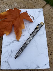 Hand Forged Damascus Steel Ballpoint Pen - Free Engraving - Etsy