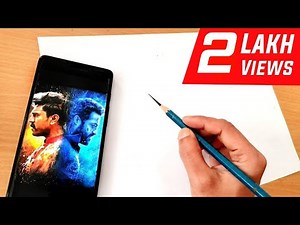 RRR Drawing || RRR Drawing Tutorial || RRR Poster Drawing || Ram Charan drawing || NTR Drawing