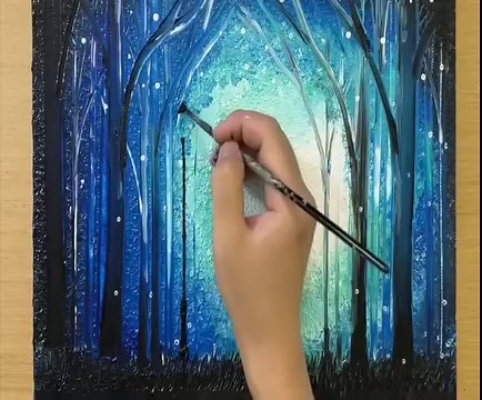 How to draw a couple under umbrella / Acrylic painting techniques | Painting Skills