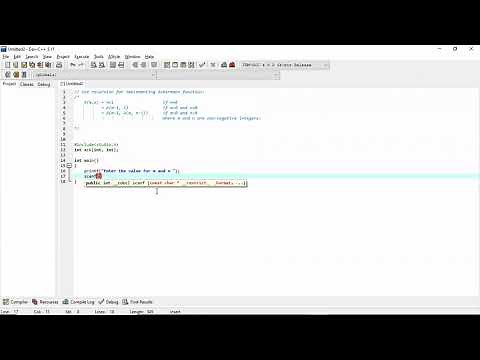 Recursion (Ackermann Function)