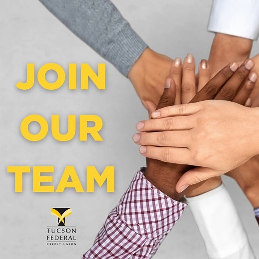 Join our team and grow your career at Tucson Federal Credit Union! We're seeking passionate individuals ready to make a difference in the financial world. Use the link in our bio to explore exciting opportunities and apply today! | Tucson Federal Credit Union