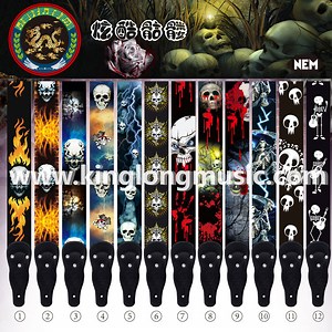 [Hot Item] Classical Cool Skull Acoustic Guitar Shoulder Strap