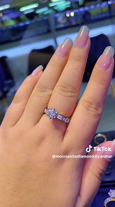 3.2K views · 134 reactions | ✨Moissanite 1ct Bugari လက်စွပ်လေးက...
