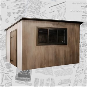 GARDEN SHED Plans: Adaptable DIY Lean-to Roof. - Etsy