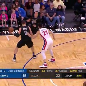 Aaron Gordon (22p/10r) & Nikola Vucevic (22p/11r) patrol the paint in the Orlando Magic win! #PureMagic | NBA