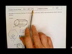 Surface Area and Volume of Hexagonal Prisms Part 2