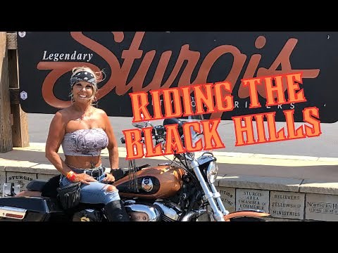 Riding the Black Hills of South Dakota during Sturgis Motorcycle Rally
