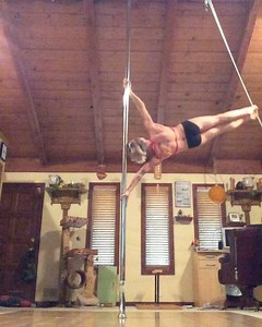 Some 'on pole conditioning' and @ted talks 🤓#pole #poledancing #polestrong #polesport #poletricks #polefitness #poletraining #positivevibes #trysomethingdifferent #heidicoker #cokerpolelab #polepower #trainhardorgohome | Heidi Coker-Pole Artist