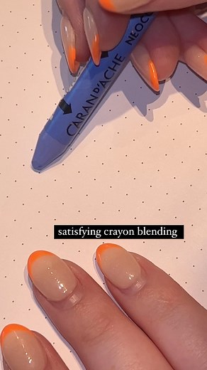 Satisfying crayon blending #crayons #art #stationery | Brigid Carey