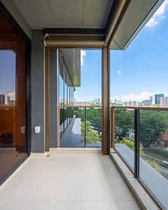 1.4K views | Kopar at Newton: Balcony Features and Benefits Check out this cozy balcony setup with blinds for sunshade and noise control, perfect for your outdoor chill out area!  #balconyviews | Property Lim Brothers | Facebook