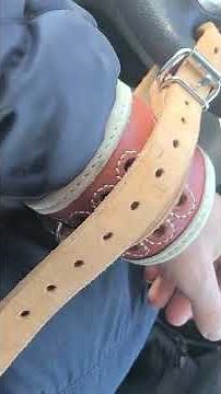 how to use leather restraints step by step