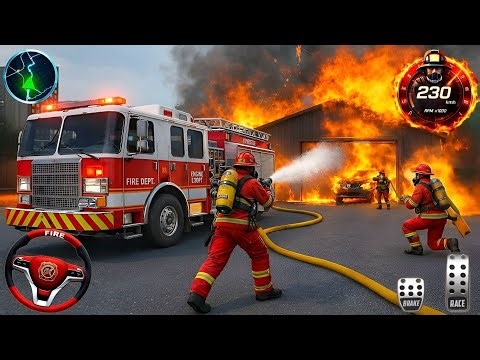 FireFighter Rescue Simulator 3D - US Emergency 911 Fire Truck Driving - Android GamePlay