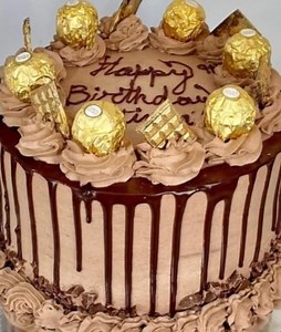 Chocolate Dripping Birthday Cake Decoration 🎂 Home Tutorial ❤️ Just for cake lovers 😋 | HAFSI