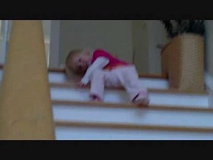 Baby Falls Down Stairs