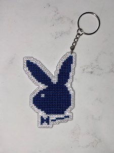 Playboy Bunny Cross Stitch Keychain Pattern - Etsy Canada