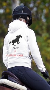 Horse hoodie that can be personalized with your child's name, kid unisex birthday gift pullover. | Callie Gifts | Facebook