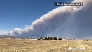 The Cameron Peak fire, which sparked in August, exploded in strong winds and is still expanding into the largest wildfire in Colorado history. https://bit.ly/362HOzg | AccuWeather
