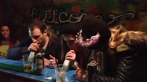 RAVE CAVE AGAIN TONIGHT BITCHES!!!! This was the scene of last Fridays debacle, here we see Salty beat Ian in a strawpedo race while L-Word executes her signature "360' strawpedo twist" technique in a cool 10 seconds. Stay tuned for videos of tonight's debauchery! | Grandio Party Hostel
