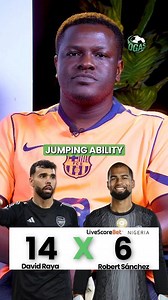 210K views · 5.6K reactions | David Raya vs Robert Sanchez: Did our contestant rate the goalkeepers correctly? 樂 퐖퐈퐍 퐁퐈퐆 with LiveScoreBet VAR Wahala, even when your selected player’s goal is cancelled, your bet still counts. 螺 only on LiveScore Bet Nigeria ⚠️ Nigerian residents ONLY! 18+  #PulseSportsGames #LiveScoreBet #PlayResponsibly | Pulse Sports Nigeria | Facebook